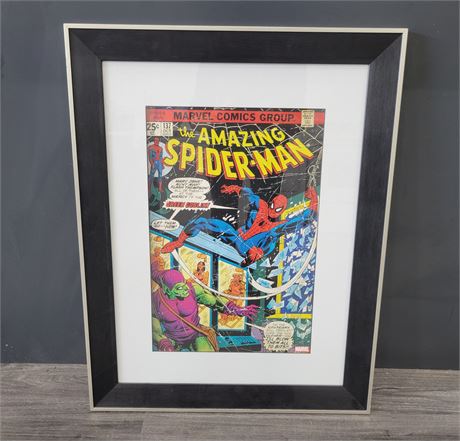 FRAMED SPIDERMAN COVER ART (31"x24")