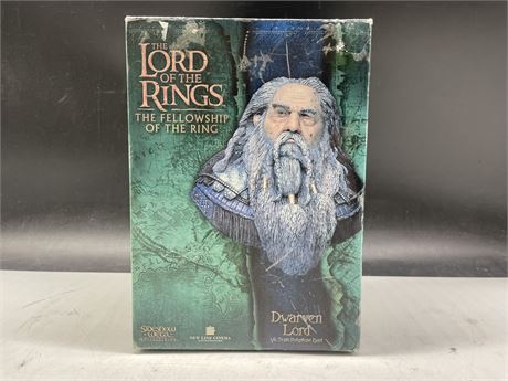 LORD OF THE RINGS DWAREN LORD 1/4 SCALE SIDESHOW POLYSTONE BUST MIB