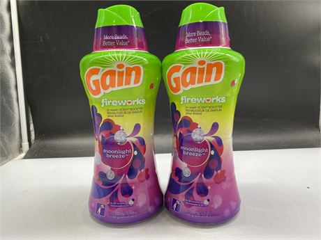 (2 NEW) GAIN FIREWORKS IN-WASH SCENT BOOSTERS