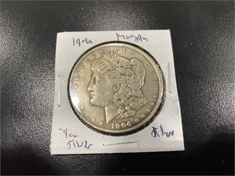 1904 USA DOLLAR SILVER COIN