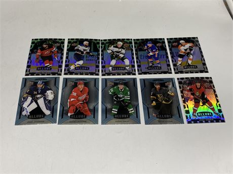 (10) 2021 NHL UD ALLURE CARDS - INCLUDES 5 ROOKIES