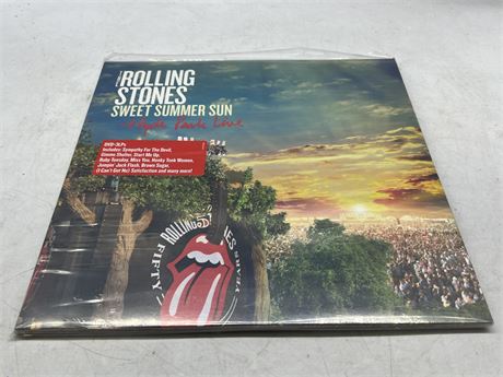 SEALED - THE ROLLING STONES - SWEET SUMMER SUN HYDE PARK LINE 3LP & DVD