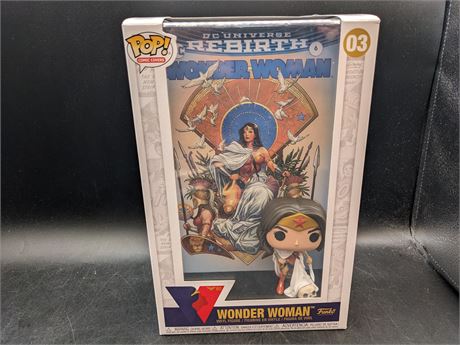 SEALED - WONDER WOMAN FUNKO POP WITH COMIC BOOK COVER