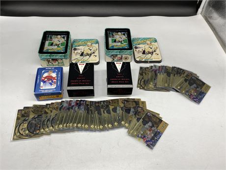 LOT OF 90s NHL CARDS - LEMIEUX METAL CARDS, SETS, MCDONALDS, ETC