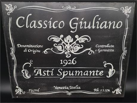 CLASSICO GUILIANO WOOD SIGN