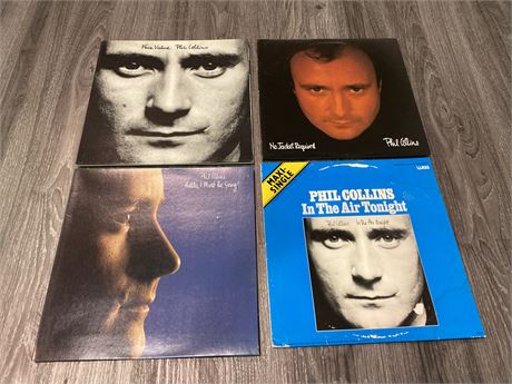 4 PHIL COLLINS RECORDS