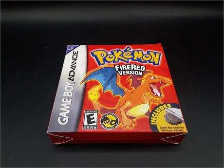 POKEMON FIRE RED (REPRODUCTION) WITH BOX - VERY GOOD CONDITION