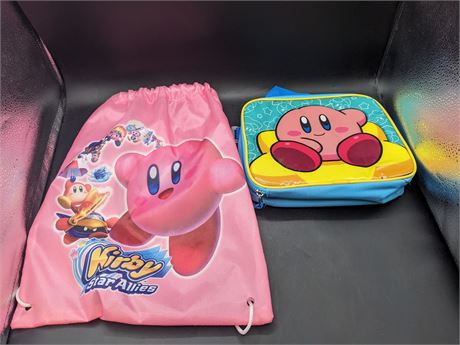 KIRBY LUNCHBAG AND TOTE BAG - EXCELLENT CONDITION