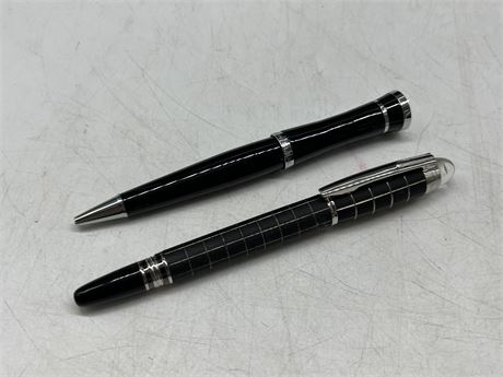 2 QUALITY MONT BLANC BALL POINTS (Unauthenticated)