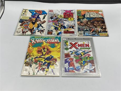 5 MISC X-MEN AND THE ISLAND OF DR. MOREAU COMICS