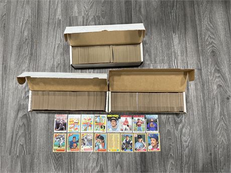 3 BOXES OF 1980’s BASEBALL CARDS