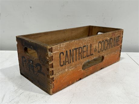 EARLY WOODEN CRATE 18.5” LONG