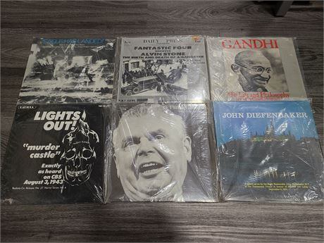 6 RECORDS (excellent conditions)