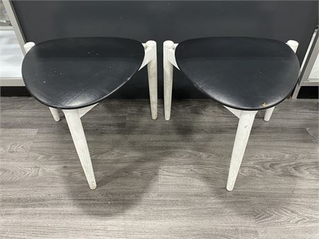 2 MCM STOOLS MADE IN DENMARK (17” tall)