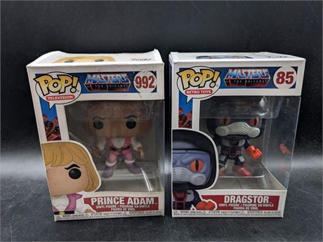 2 MASTERS OF THE UNIVERSE FUNKO POP FIGURES