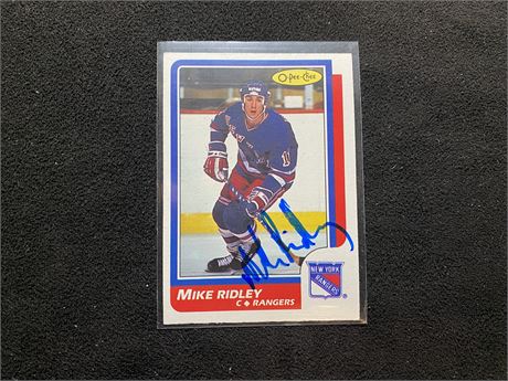 SIGNED MIKE RIDLEY ROOKIE (mint)