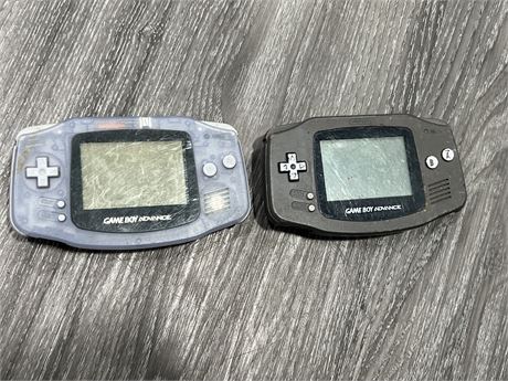 2 GAMEBOY ADVANCE’S - NO CORDS / UNTESTED