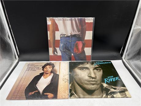 3 BRUCE SPRINGSTEEN RECORDS - EXCELLENT (E)