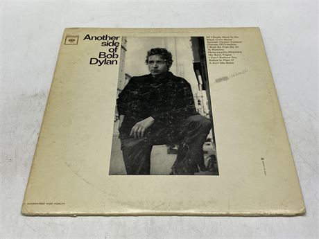 BOB DYLAN - ANOTHER SIDE OF BOB DYLAN - VG (Slightly scratched)