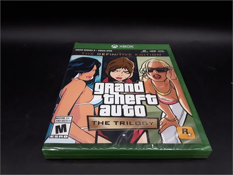 SEALED - GRAND THEFT AUTO THE TRILOGY - XBOX