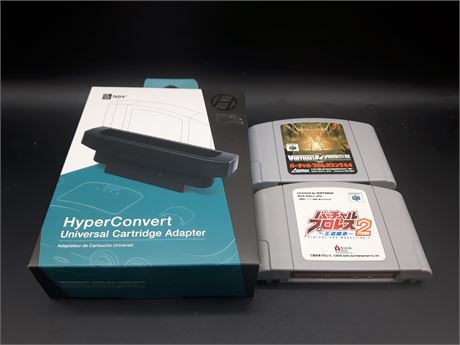 JAPANESE N64 GAMES WITH CONVERTER
