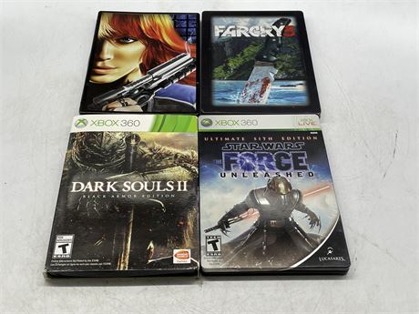 4 XBOX 360 SPECIAL EDITIONS / STEELBOOKS