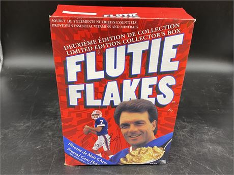 FLUTIE FLAKES DOUG FLUTIE CEREAL BOX 1998 (Box is sealed)