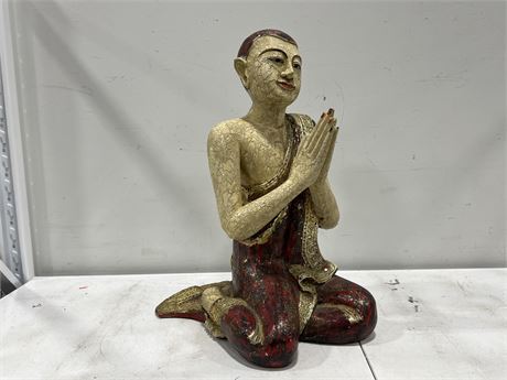 CULTURAL PRAYING STATUE - HEAVY (26” tall)