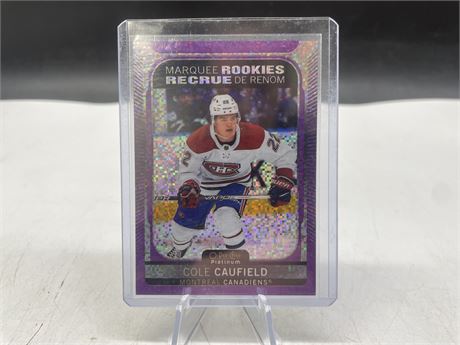 O-PEE-CHEE PLATINUM COLE CAUFIELD NUMBERED ROOKIE CARD 244/299