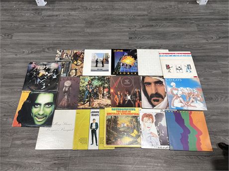 17 ASSORTED RECORDS - GOOD TITLES & PLAYABLE - VG (HAS SCRATCHING)