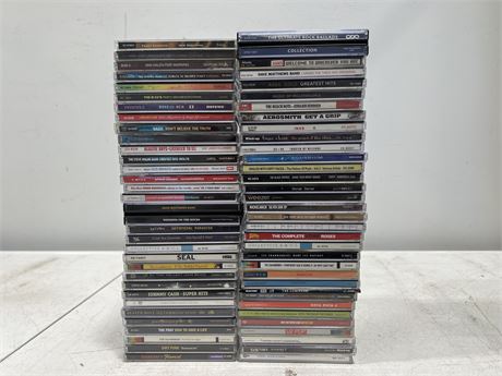 APPRX 60+ GOOD TITLE CDS - U2, AEROSMITH, VAN HALEN & ECT