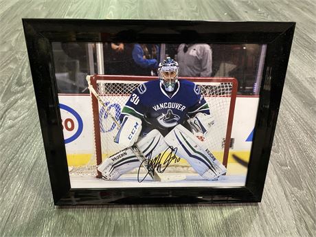 (SIGNED) RYAN MILLER CANUCKS PICTURE (11.5”X10”)