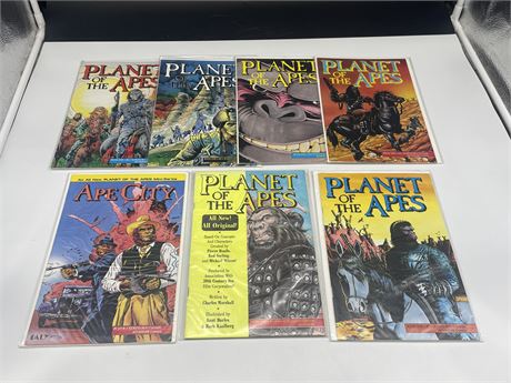 7 PLANET OF THE APES COMICS