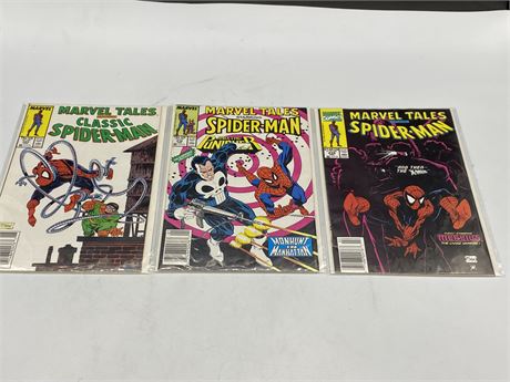 3 ASSORTED MARVEL TALES FEATURING SPIDER-MAN COMICS