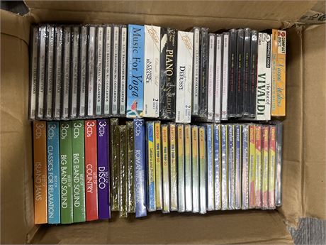 BOX OF SEALED CD / CD SETS
