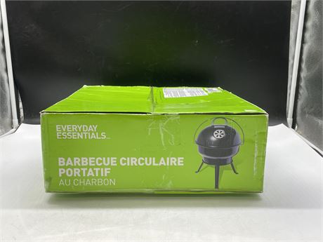PORTABLE CHARCOAL KETTLE GRILL NEW IN BOX