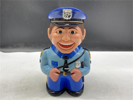 COOKIE COP INTERACTIVE COOKIE JAR - EYES MOVE / MOUTH TALKS (11” TALL)