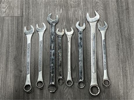 8 LARGE WRENCHES