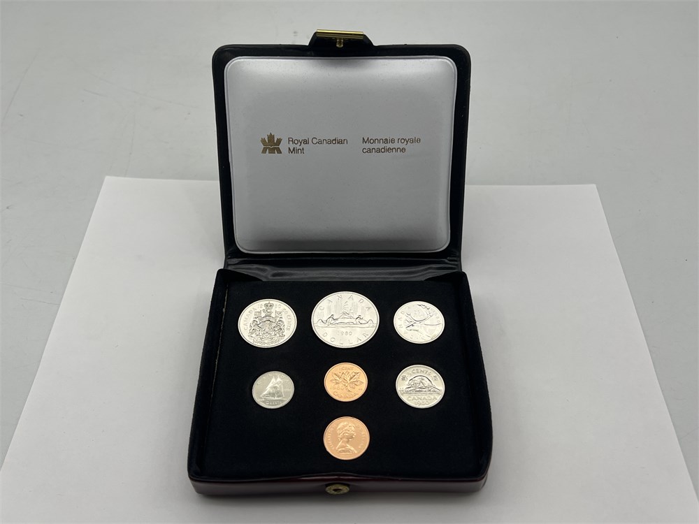 Urban Auctions - ROYAL CANADIAN MINT 1980 COIN SET IN CASE