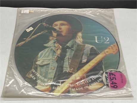 UK PRESS U2 PICTURE DISC - EXCELLENT (E)