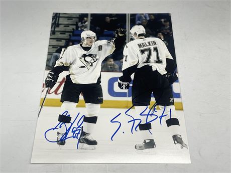 CROSBY & MALKIN SIGNED PICTURE 8”x10”