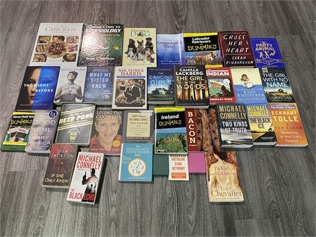 LARGE ASSORTMENT OF MISC. BOOKS
