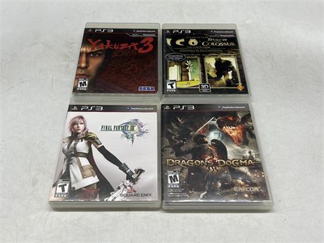 4 PS3 GAMES - EXCELLENT CONDITION