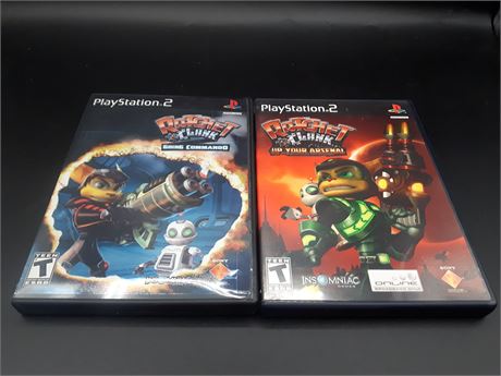 COLLECTION OF RATCHET AND CLANK GAMES - PS2