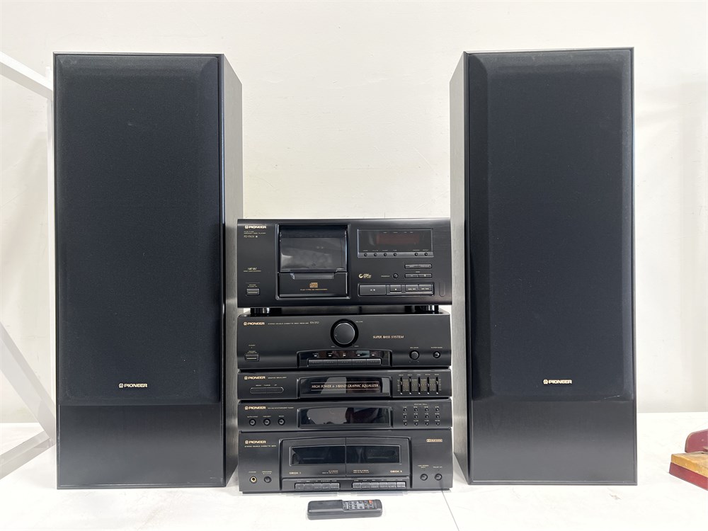 Urban Auctions - PIONEER RX-370 STEREO SYSTEM & SPEAKER W/ REMOTE ...