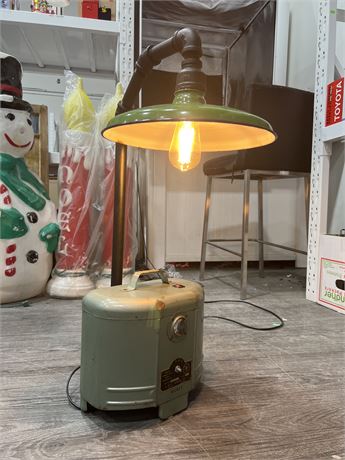 INDUSTRIAL STYLE LAMP (30” tall, works)