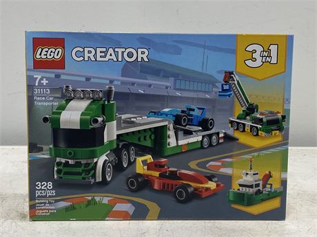 FACTORY SEALED CREATOR LEGO / RACE CAR TRANSPORTER - 31113