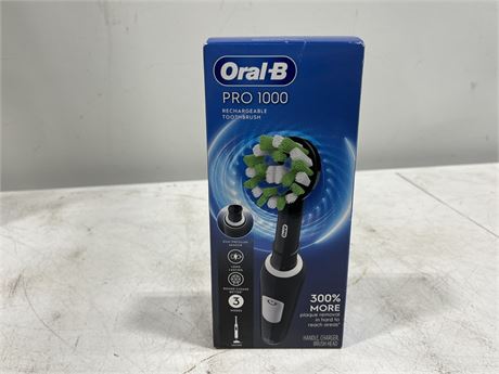 (NEW) ORAL B PRO 1000 RECHARGEABLE TOOTHBRUSH
