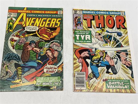 THE AVENGERS NO. 132 AND THE MIGHTY THOR NO. 312
