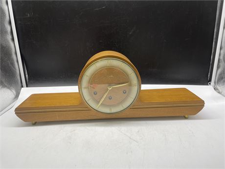BEAUTIFUL ART DECO MAUTHE GERMAN MANTLE CLOCK 23”x4”x8” (AS IS)